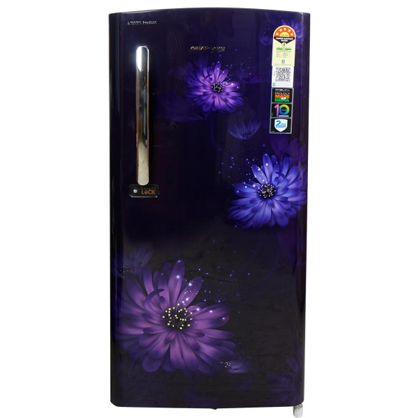 Image of Voltas Beko 185 L, 5 Star, Single Door DC Refrigerator (Dahlia Blue) (RDC220A/W0DBETMH000GD)