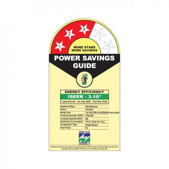 Voltas SAC 123 Vectra Platina Fixed Window AC 1 Ton