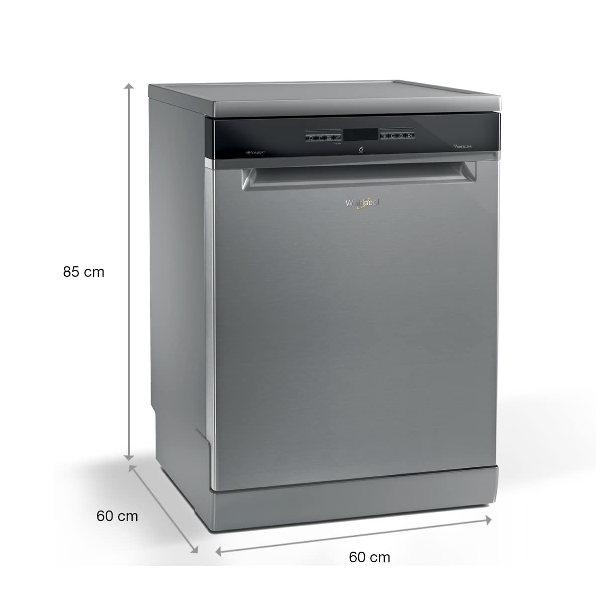 Whirlpool 14 Place Settings PowerClean Pro Technology Dishwasher WFO 3O33 PL N X IN Inox 30 extra space