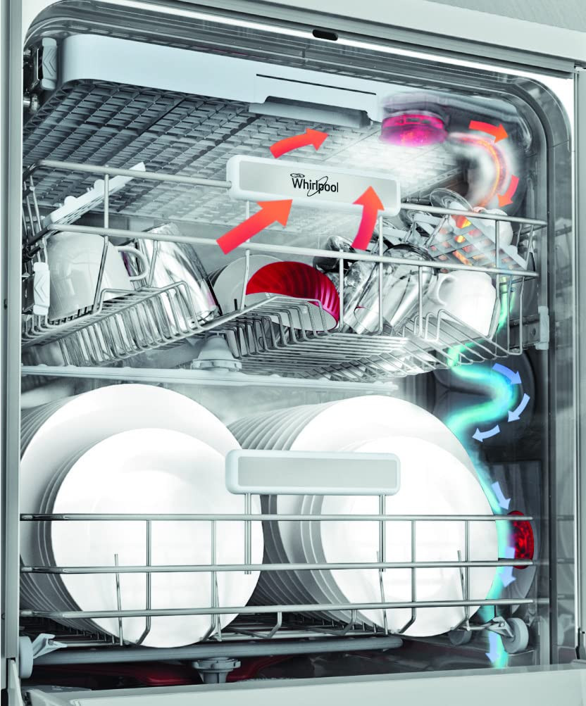 Whirlpool 14 Place Settings PowerClean Technology Dishwasher WFC3C33 PF N IN White
