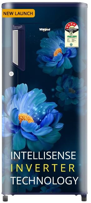 Whirlpool 192 L 4 Star Icemagic Powercool Direct-Cool Single Door Refrigerator 215 IMPC PRM 4S SAPPHIRE PEONY-Y Blue 2026 Model