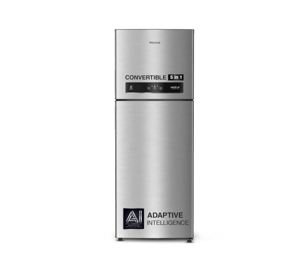 Image of Whirlpool 431 L 2 Star IntelliFresh Convertible Inverter Frost Free Double Door Refrigerator (IF INV CNV 480 ALPHA STEEL-Z, 2S, 2023 Model)