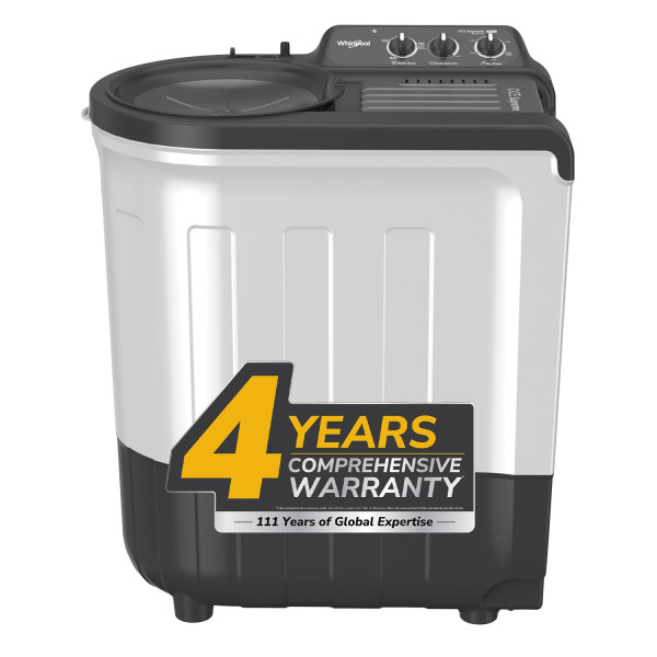 Image of Whirlpool 6.5 Kg 5 Star Ace Supreme Semi-Automatic Top Loading Washing Machine (ACE SUPREME RYL SRS 6.5 GREY, 4 Year Comprehensive Warranty, 1400 RPM Motor, 5 Year Motor Warranty)