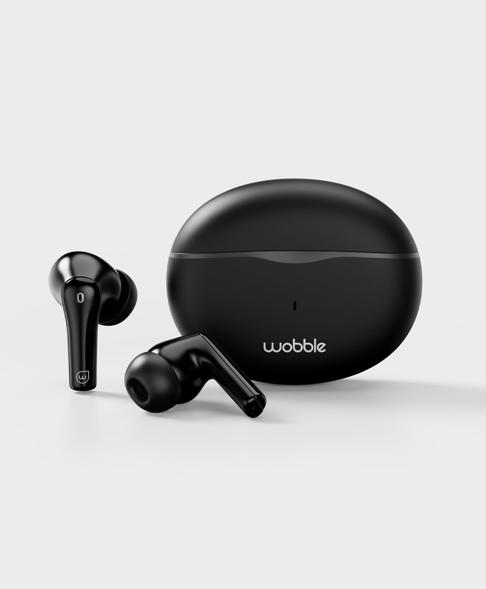 Wobble Beans E08 TWS Intuitive Enc Earbuds with 12Mm DriverQuad MicsDAT Chip360 Surround SoundLow Latency GamingIp55 RatedBluetooth 53Touch Voice ControlsPlayback Upto 35Hrs-in Ear