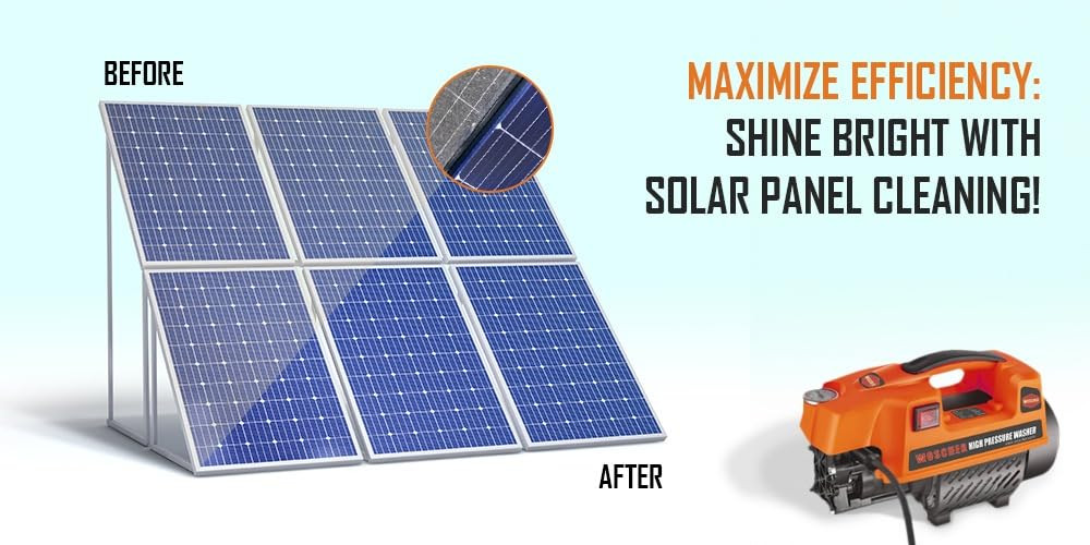 Woscher 878 Waterpro Washer High Pressure Washer Pump Machine1800 Watts 150 Bars 8L Min Water Flow Rate8 Metres Outlet Hose Portable for Car Bike and Home Cleaning Purpose Black Orange