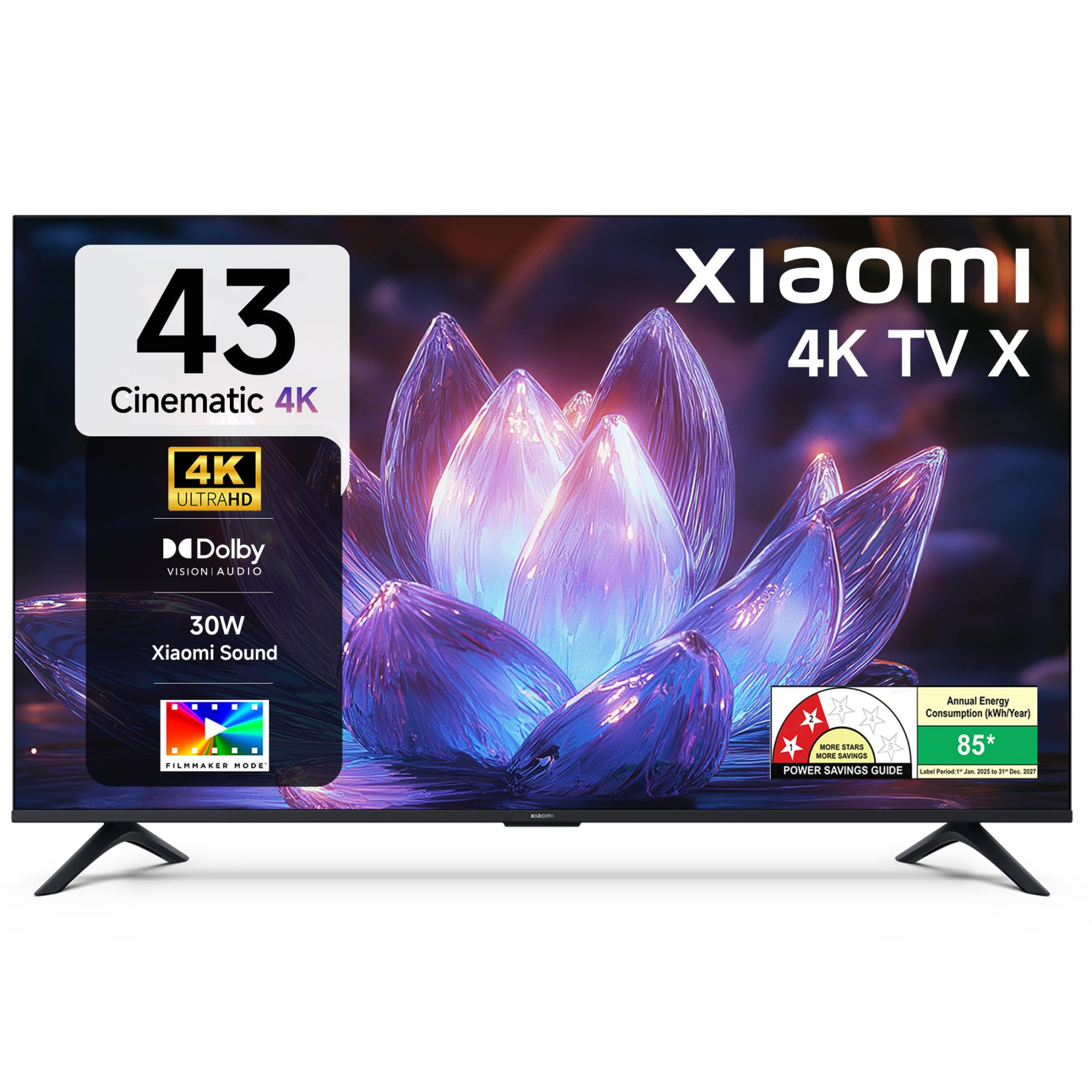 Xiaomi 108 cm 43 inch X Ultra HD 4K Smart Google LED TV L43MB-AIN