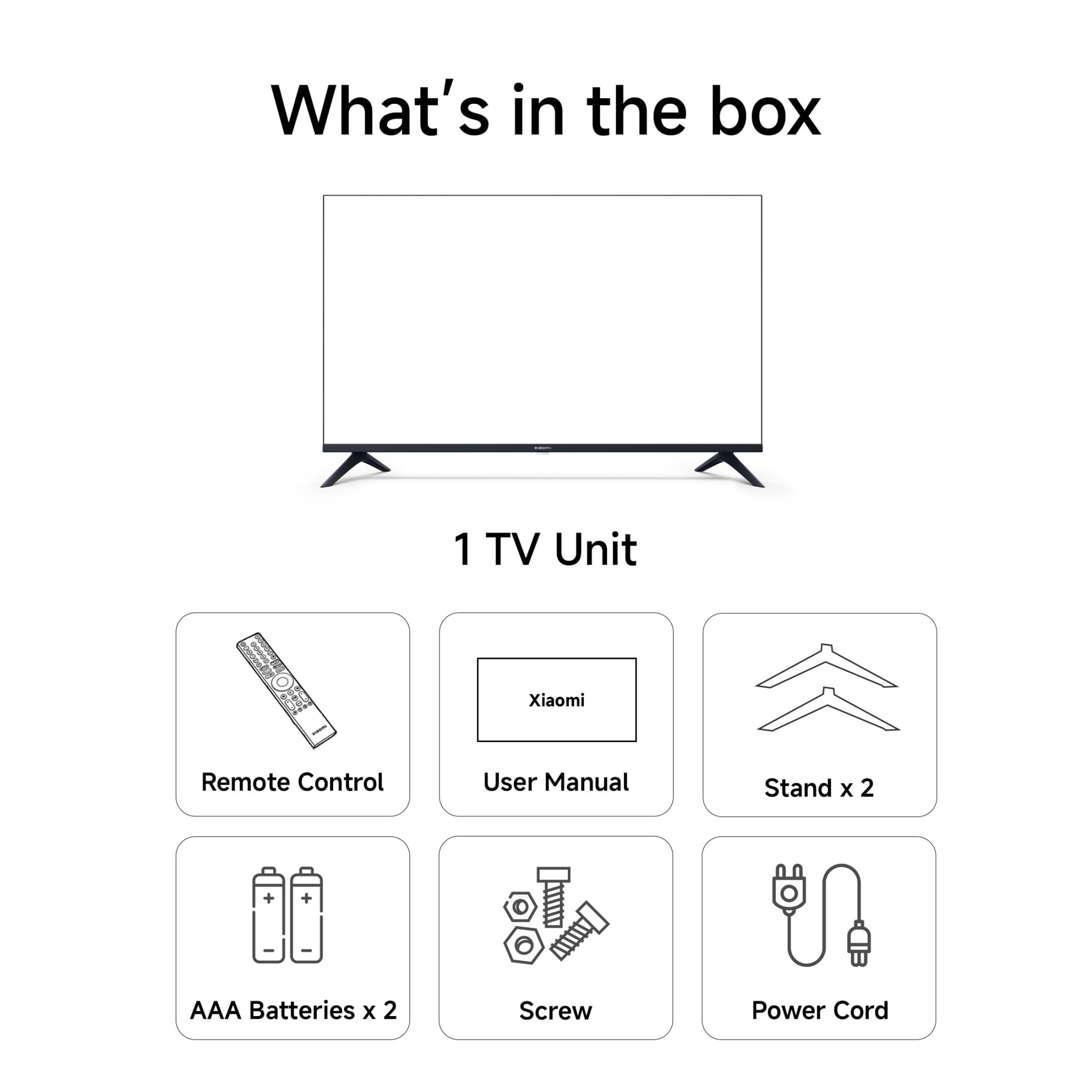 Xiaomi 108 cm 43 inch X Ultra HD 4K Smart Google LED TV L43MB-AIN