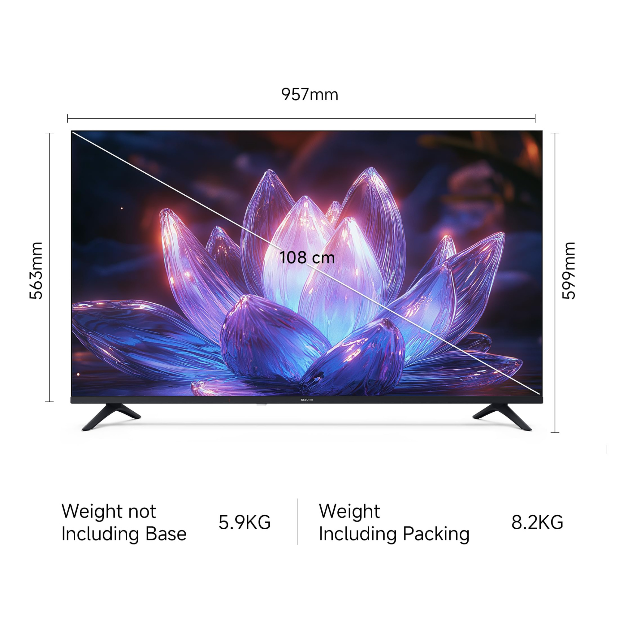 Xiaomi 108 cm 43 inch X Ultra HD 4K Smart Google LED TV L43MB-AIN