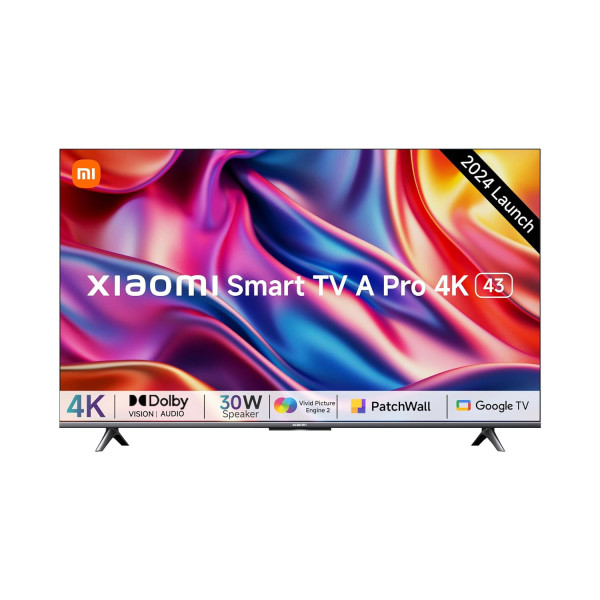 Image of Xiaomi 108 cm (43 inches) A Pro 4K Dolby Vision Smart Google TV L43MA-AUIN (Black)