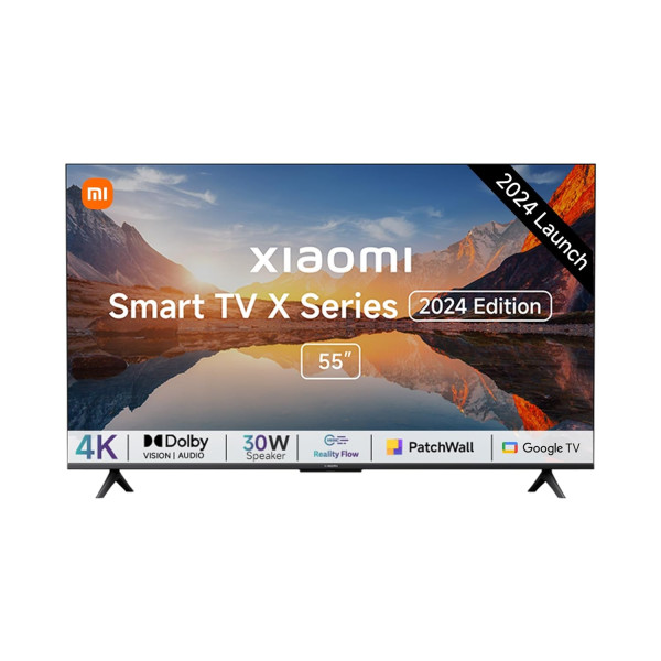 Image of Xiaomi 138 cm (55 inches) X Series 4K LED Smart Google TV L55MA-AIN (Black)