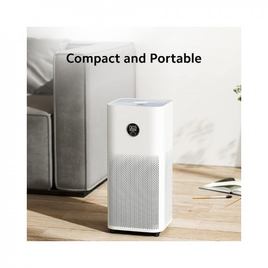 Xiaomi Smart Air Purifier 4 with Ioniser Laser Sensor True 3 layer Hepa filter removes 9999 airpollutants PM 01 particles 516 sqft large coverage App WiFi Voice control-AlexaGA