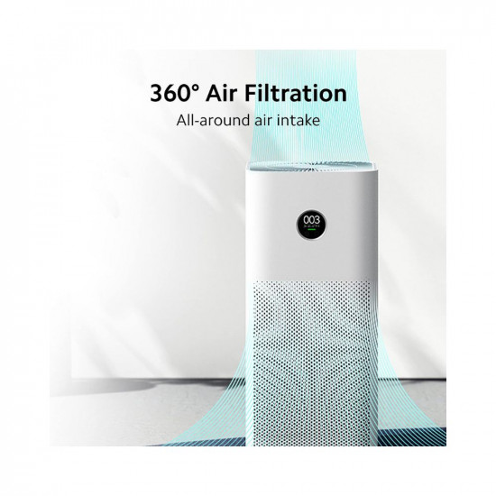 Xiaomi Smart Air Purifier 4 with Ioniser Laser Sensor True 3 layer Hepa filter removes 9999 airpollutants PM 01 particles 516 sqft large coverage App WiFi Voice control-AlexaGA