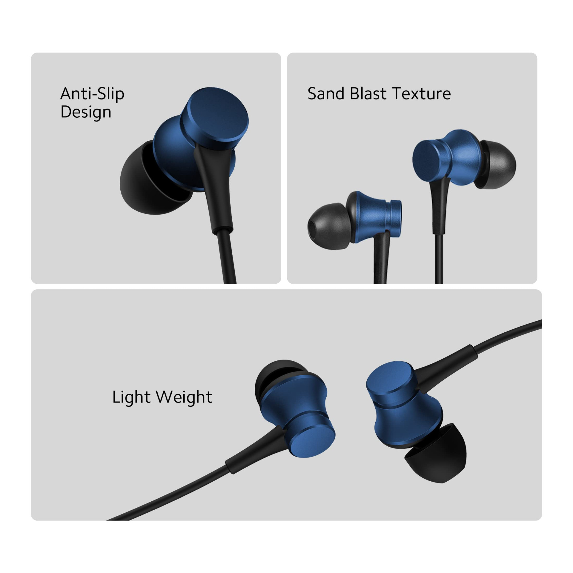 Xiaomi Wired in-Ear Earphones with Mic Ultra Deep Bass Metal Sound Chamber Black