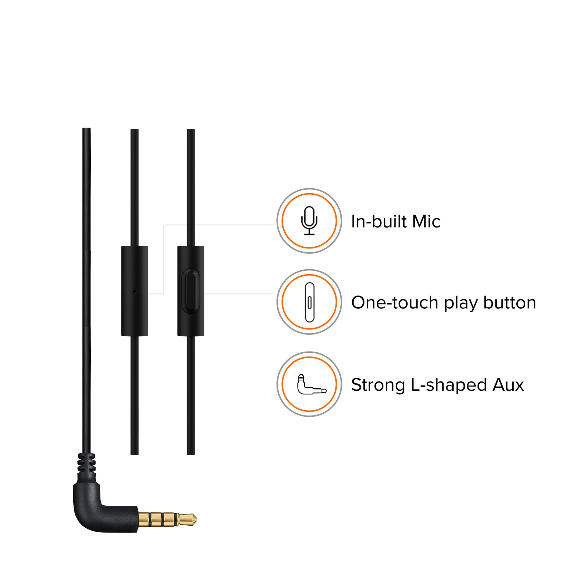 Xiaomi Wired in-Ear Earphones with Mic Ultra Deep Bass Metal Sound Chamber Black