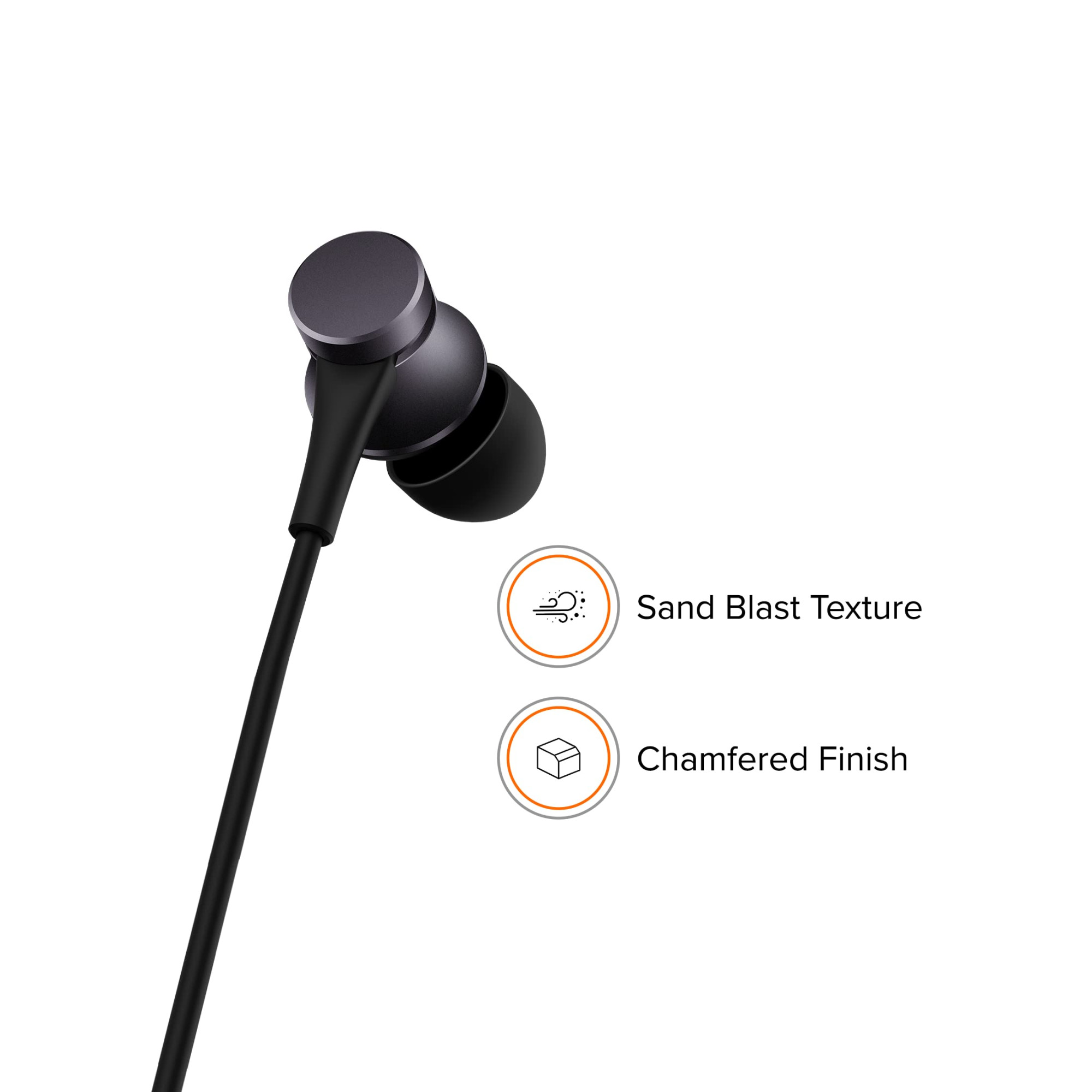 Xiaomi Wired in-Ear Earphones with Mic Ultra Deep Bass Metal Sound Chamber Black