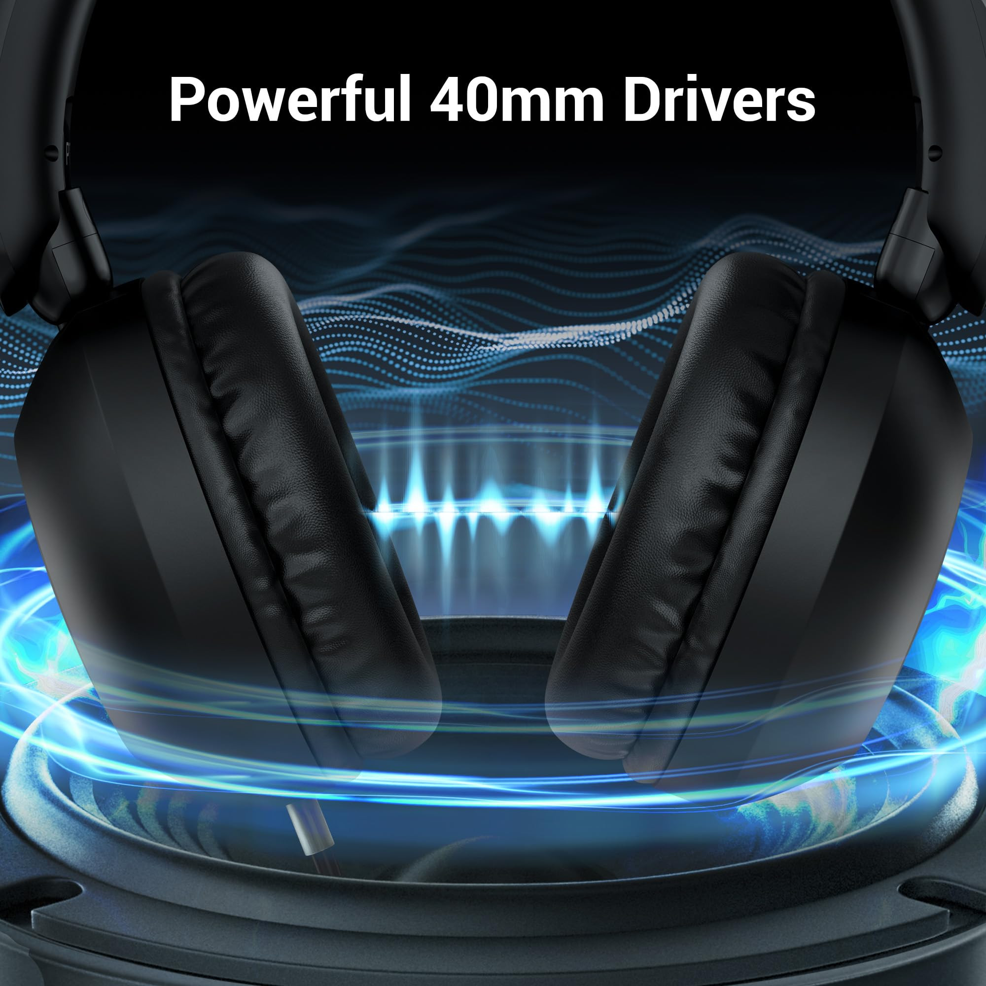 ZEBRONICS Boom Wired Headphone Over Ear in-Line MIC Foldable 15 Meter Cable for 35mm Mobile Tablet Laptop MAC Soft Cushion 40mm Drivers Black