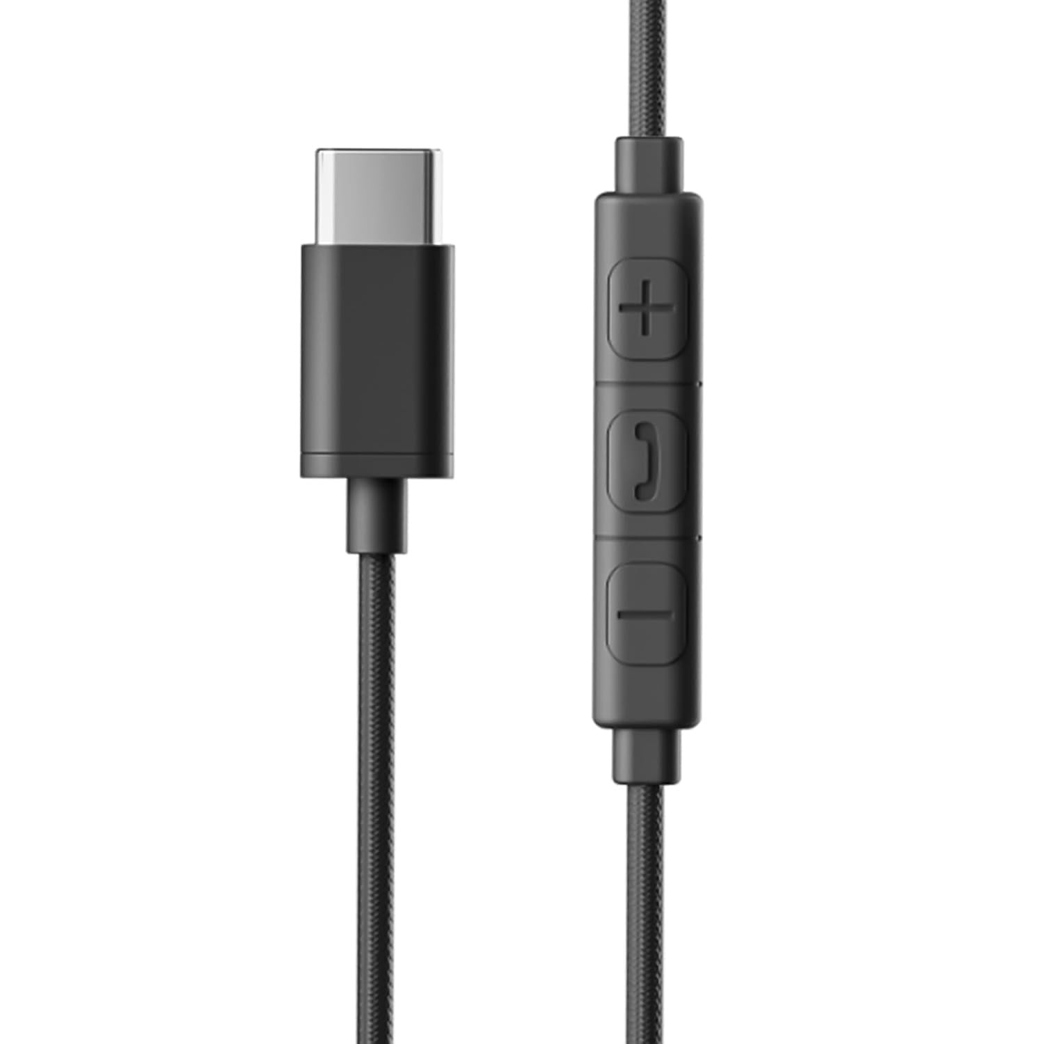 ZEBRONICS Buds 50C in Ear Type-C Earphone Wired Headphones with in-Line Mic Metallic Design Volume Control 12M Cable 14Mm Driver with Wired Connection