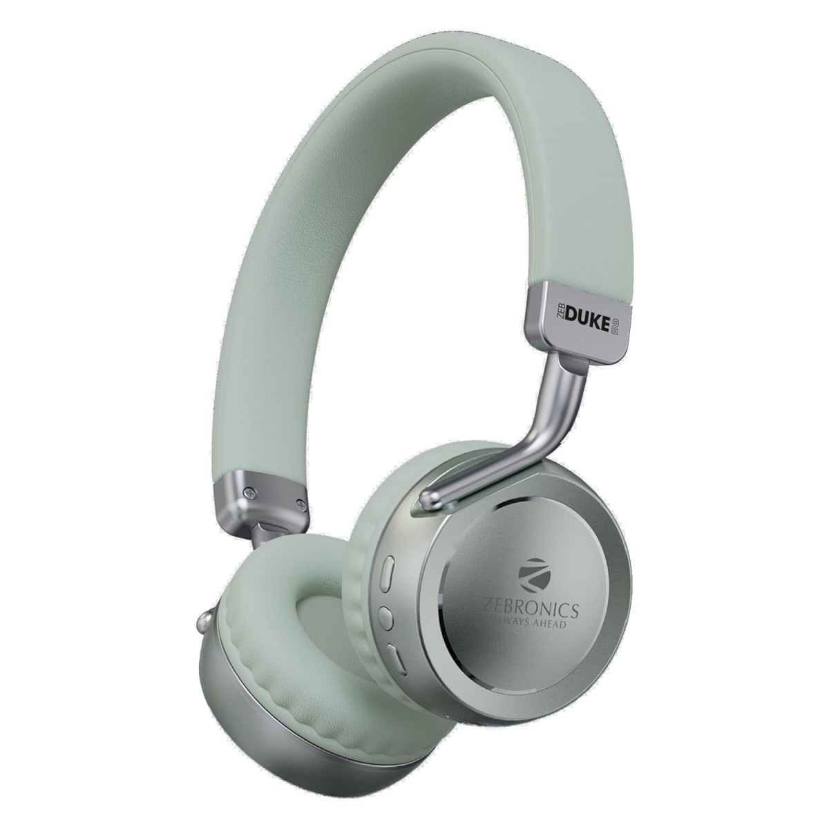 ZEBRONICS DUKE 2 Wireless Headphone Supports Bluetooth Dual Pairing Green