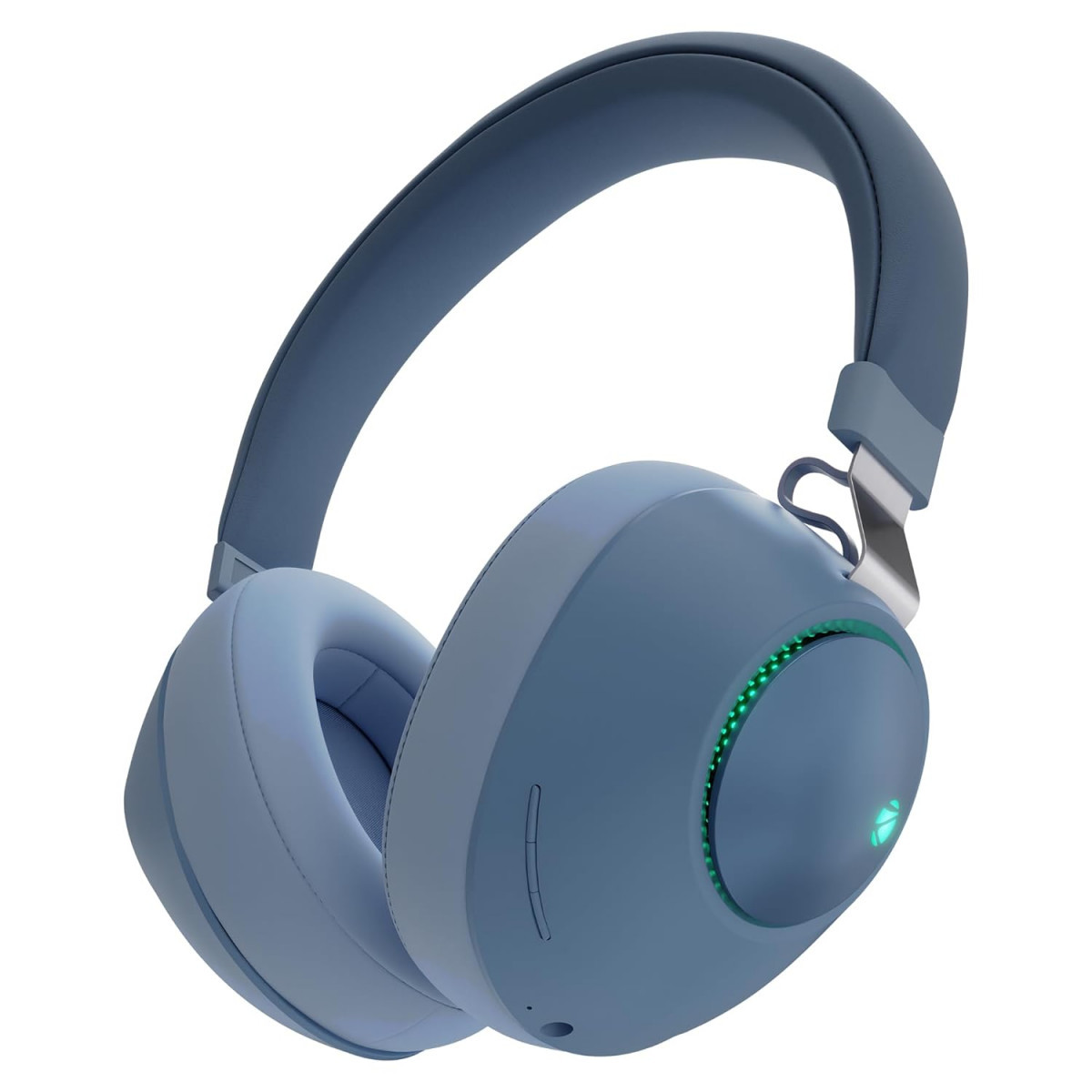 ZEBRONICS Duke 60hrs Playback Bluetooth Wireless Over Ear Headphone with Mic Blue