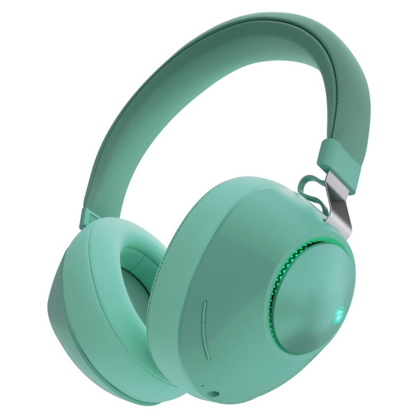 Image of ZEBRONICS Duke 60hrs Playback Bluetooth Wireless Over Ear Headphone with Mic (Green)