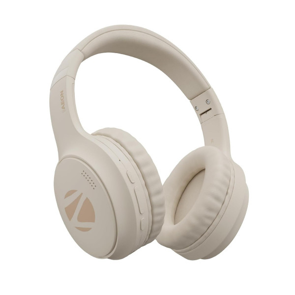 Image of ZEBRONICS New Launch AEON Wireless Headphone with 110h Battery Backup (Beige)