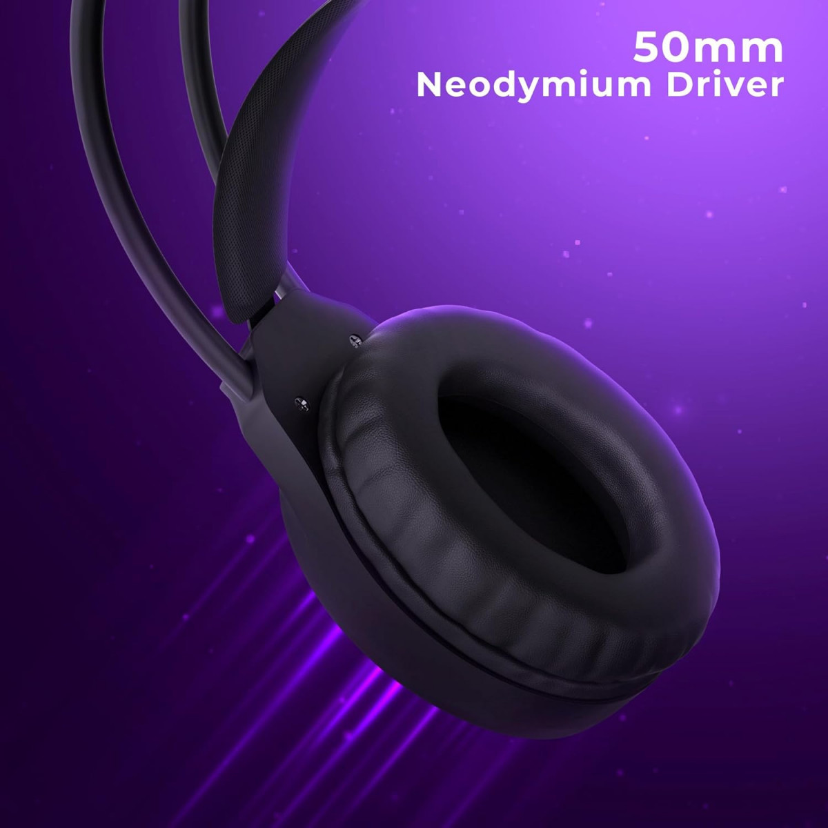 ZEBRONICS New Launch Blitz C Dolby Atmos Gaming Headphone Black