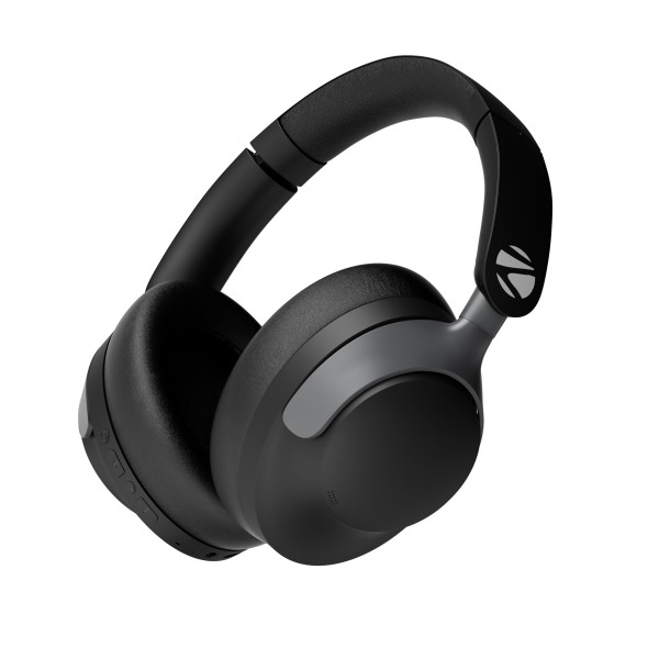 Image of ZEBRONICS SILENCIO 111, Wireless Headphone, Hybrid ANC (50dB), 55*Hrs Backup, Transparency Mode, 40mm Titanium Drivers, 3 EQ Modes, ENC, Gaming Mode, Dual Pairing, Rapid Charge, Bluetooth v5.4 (Black)