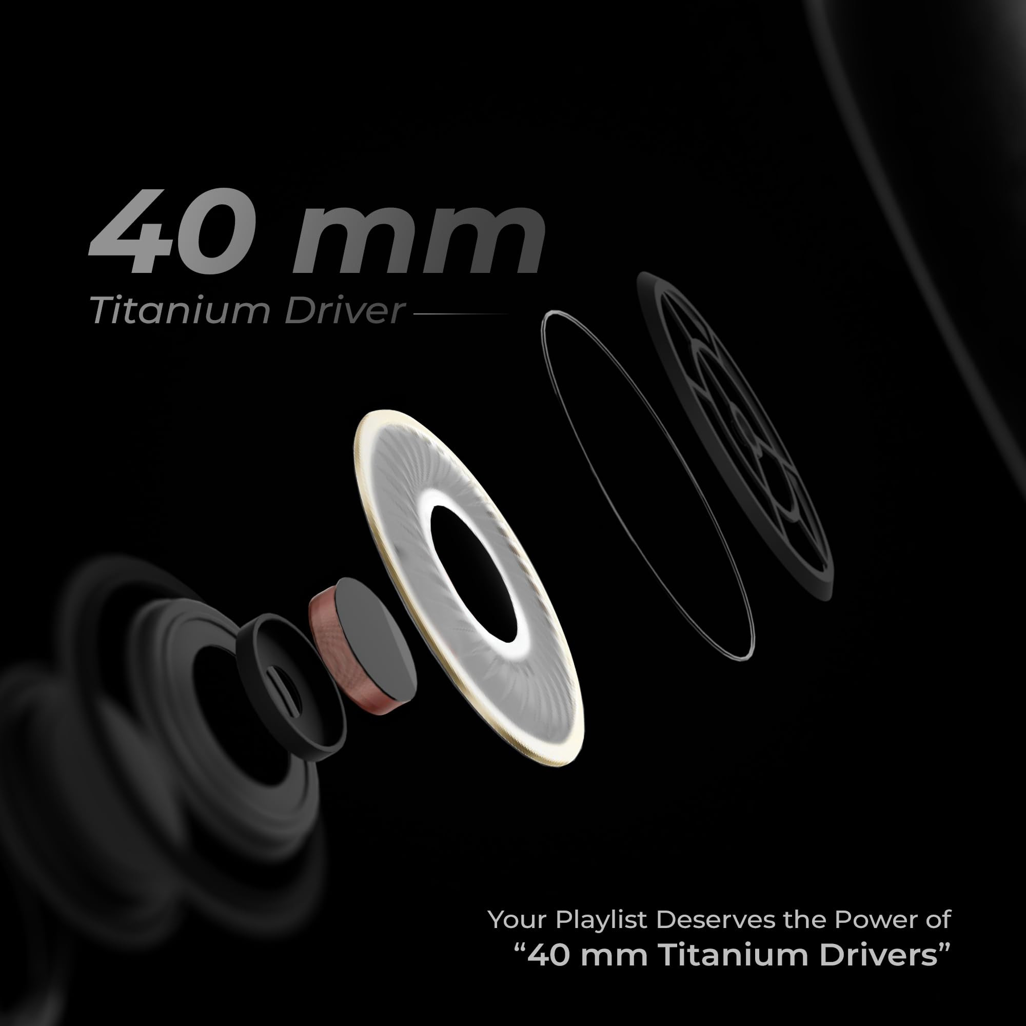 ZEBRONICS SILENCIO 111 Wireless Headphone Hybrid ANC 50dB 55Hrs Backup Transparency Mode 40mm Titanium Drivers 3 EQ Modes ENC Gaming Mode Dual Pairing Rapid Charge Bluetooth v54 Black