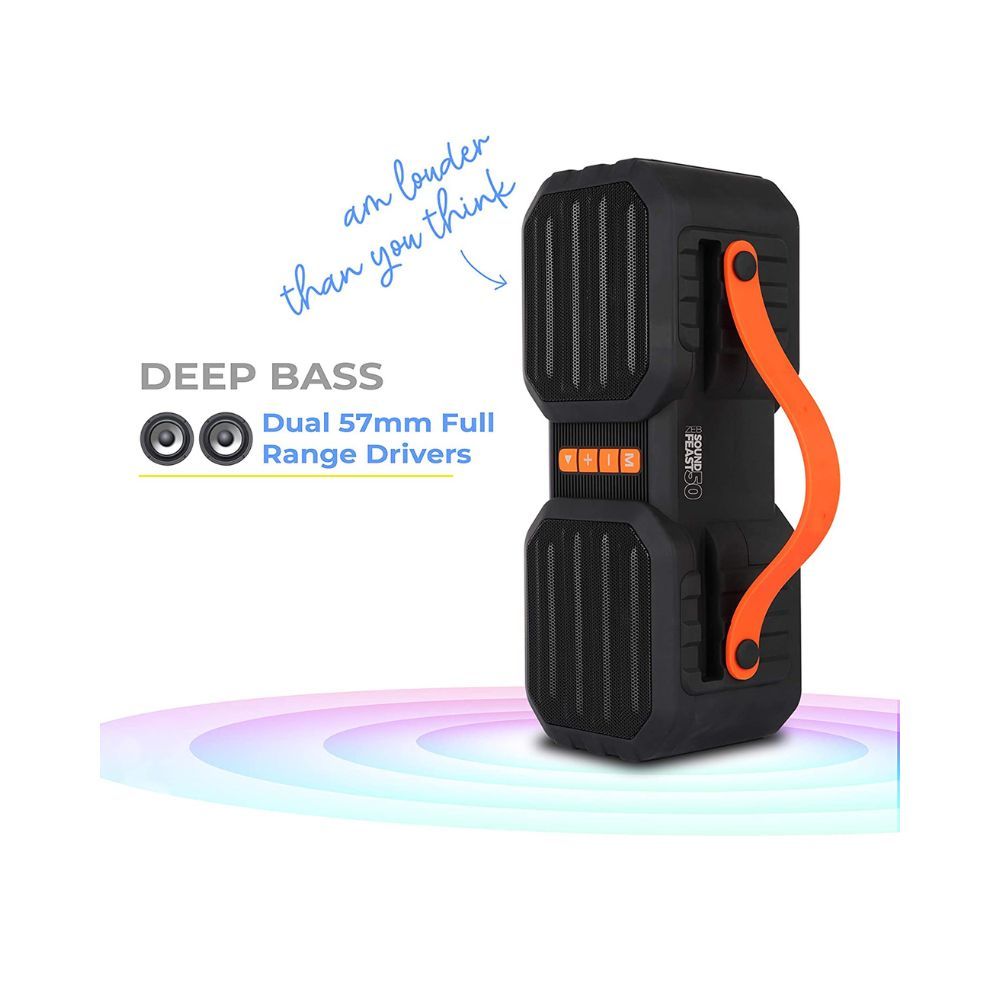 ZEBRONICS Sound Feast 50 14 W Portable Speaker Supporting Bluetooth Pendrive Slot mSD Card FM Call Function Black