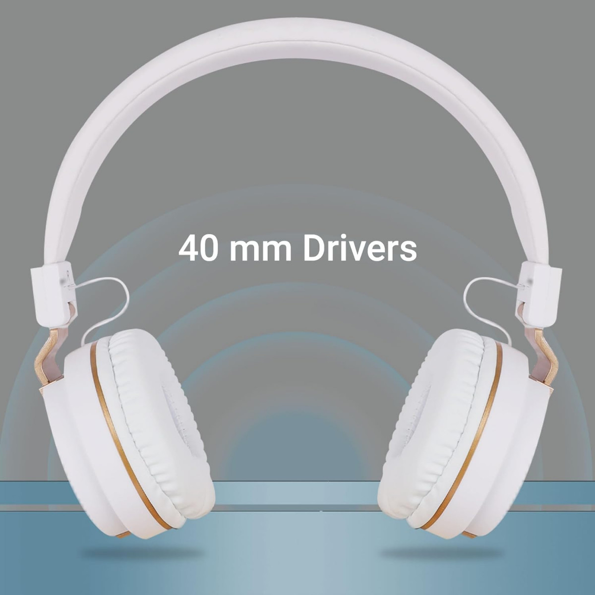 Zebronics Storm Wired On Ear Headphone with 35mm Jack White