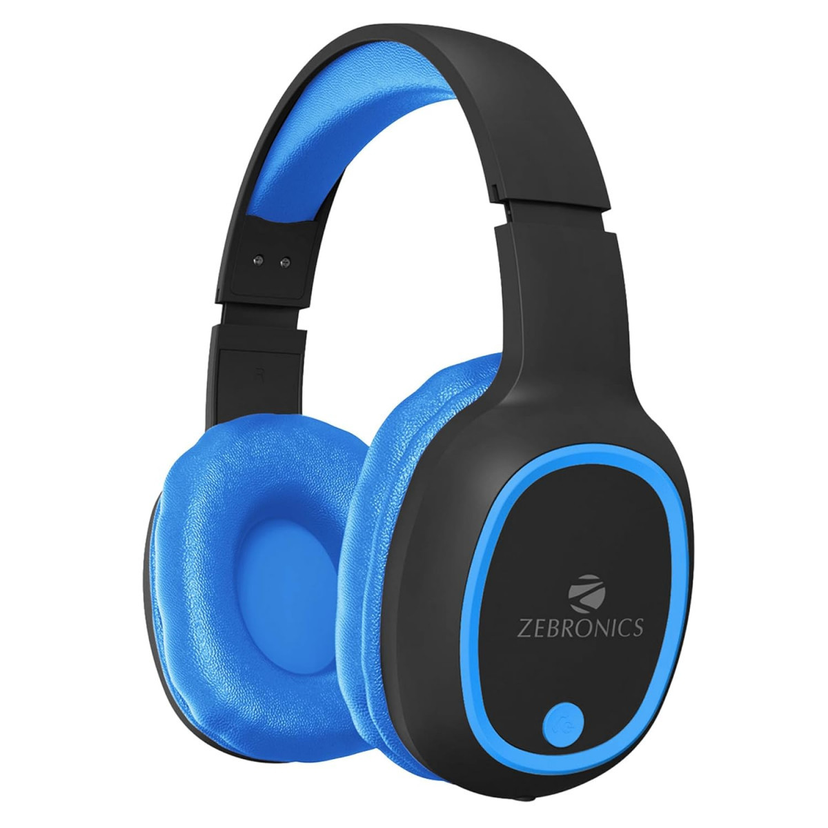 Zebronics Thunder Bluetooth 53 Over Ear Wireless Headphones Blue