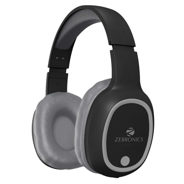 Image of ZEBRONICS THUNDER Bluetooth 5.3 Wireless Headphones (Black)