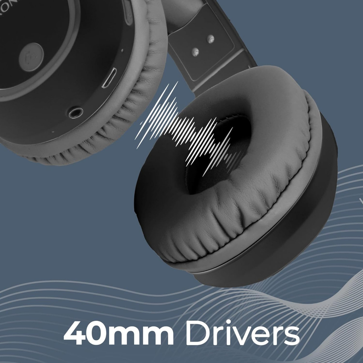 ZEBRONICS THUNDER Bluetooth 53 Wireless Headphones Black