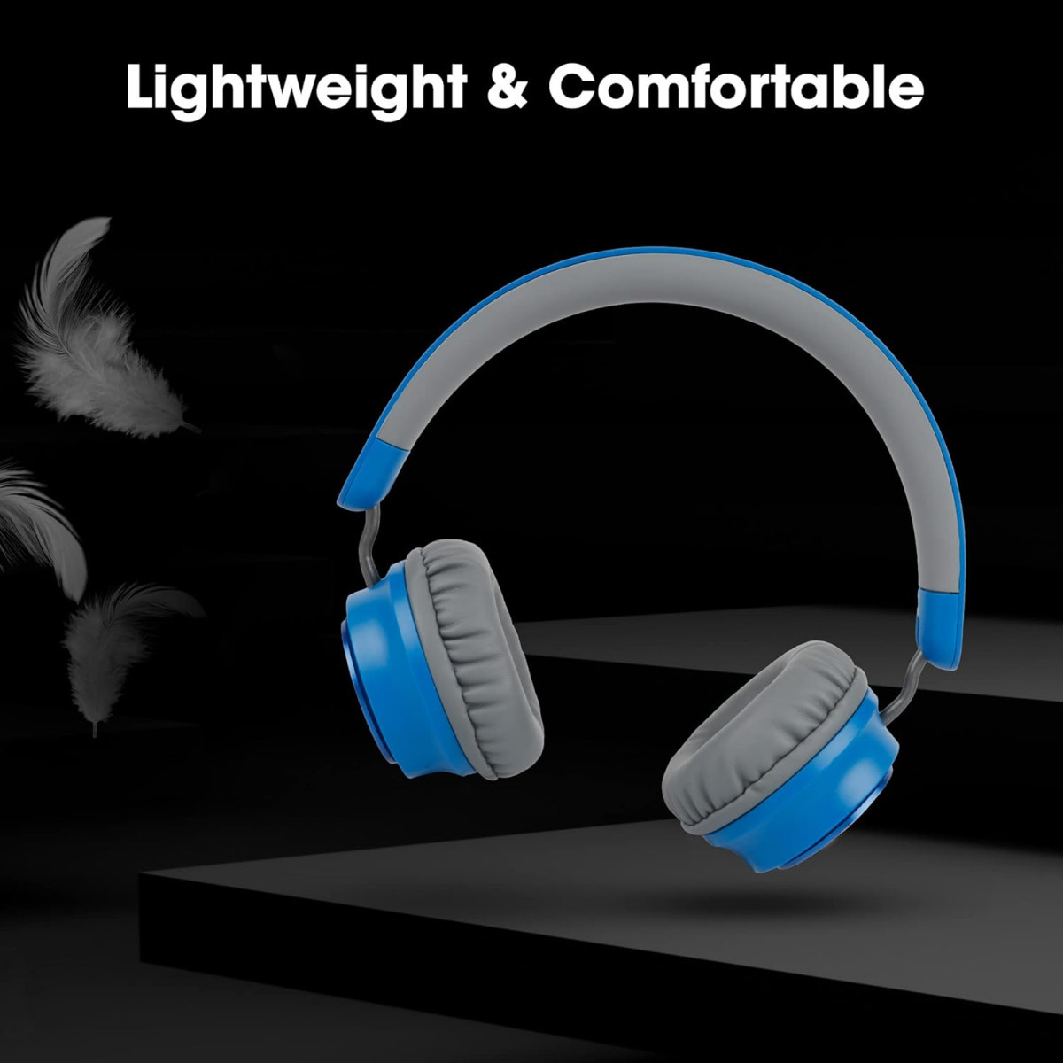 ZEBRONICS Zeb-Bang PRO Bluetooth v50 On Ear Headphone Blue