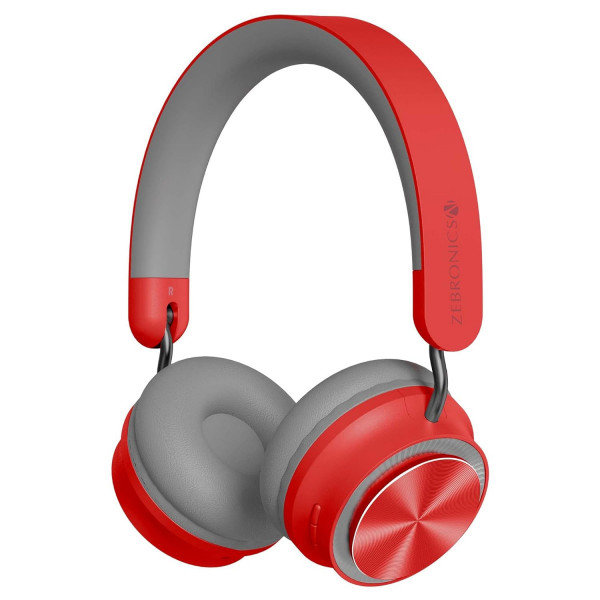 Image of ZEBRONICS Zeb-Bang PRO Bluetooth v5.0 On Ear Headphone (Red)