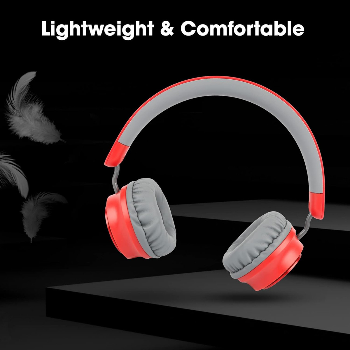 ZEBRONICS Zeb-Bang PRO Bluetooth v50 On Ear Headphone Red