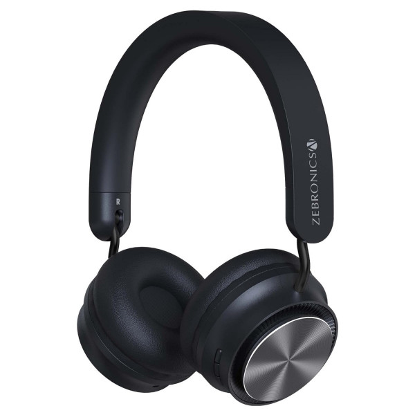 Image of ZEBRONICS Zeb-Bang Pro Bluetooth Wireless On Ear Headphones with Mic V5.0 (Black)