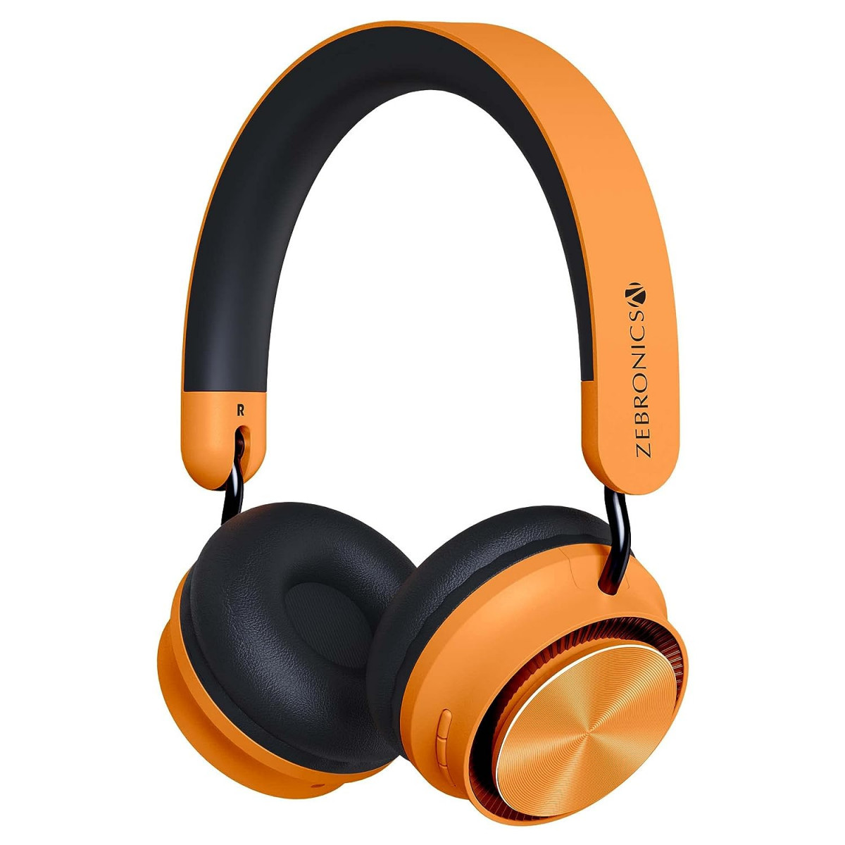 ZEBRONICS Zeb-Bang Pro Bluetooth Wireless On Ear Headphones with Mic V50 Orange