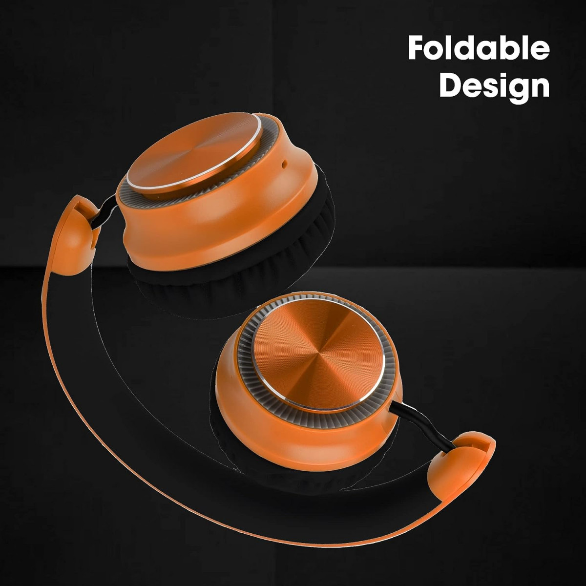 ZEBRONICS Zeb-Bang Pro Bluetooth Wireless On Ear Headphones with Mic V50 Orange