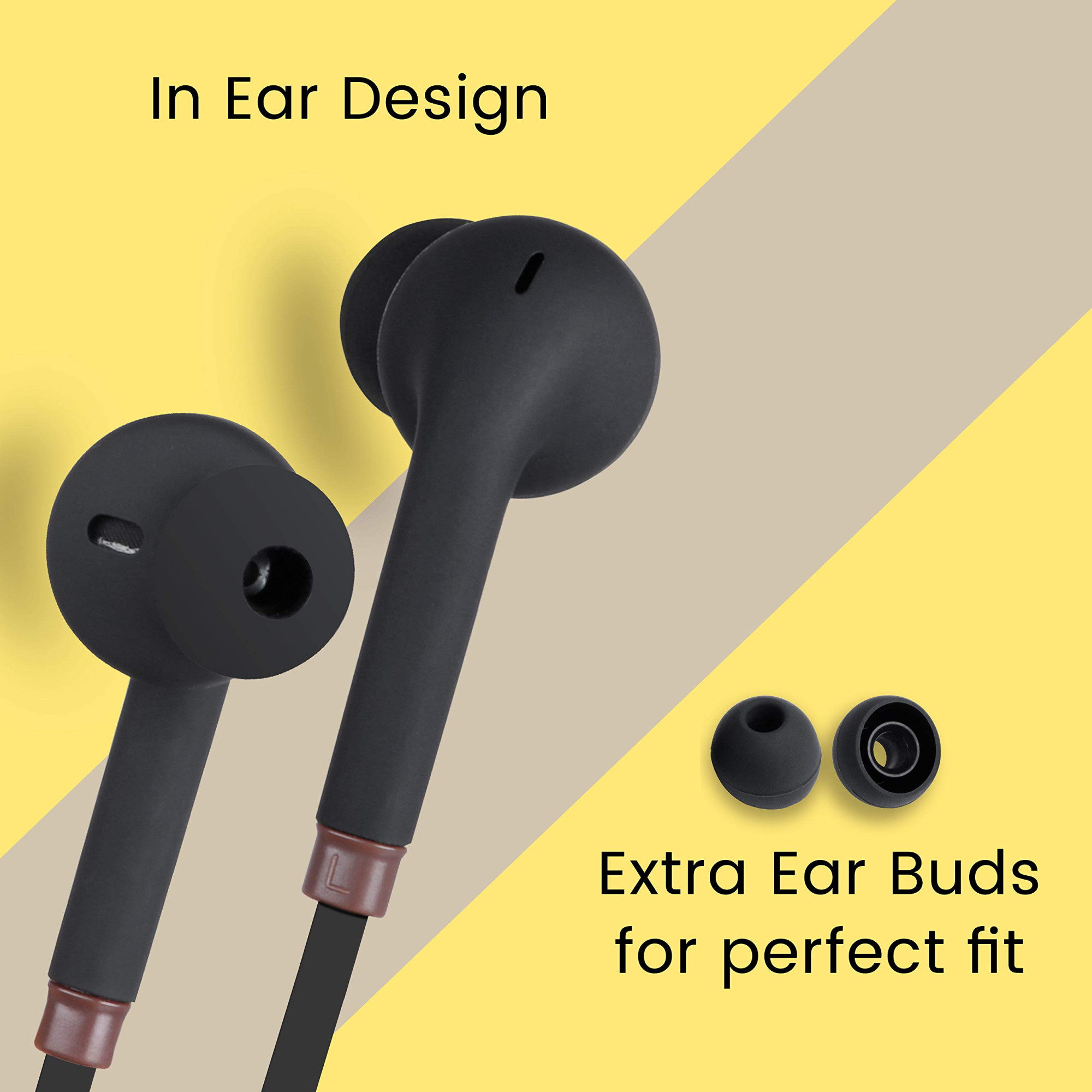 Zebronics Zeb-Corolla In Ear Wired Earphone with Mic 35mm Jack 12 Meter Cable Multi Function Button