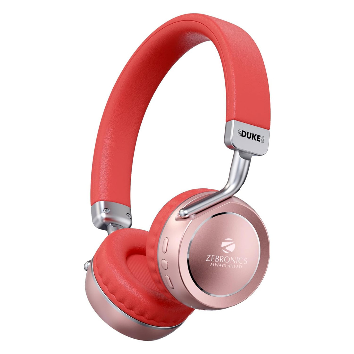 ZEBRONICS Zeb-Duke 2 Wireless Headphone Red