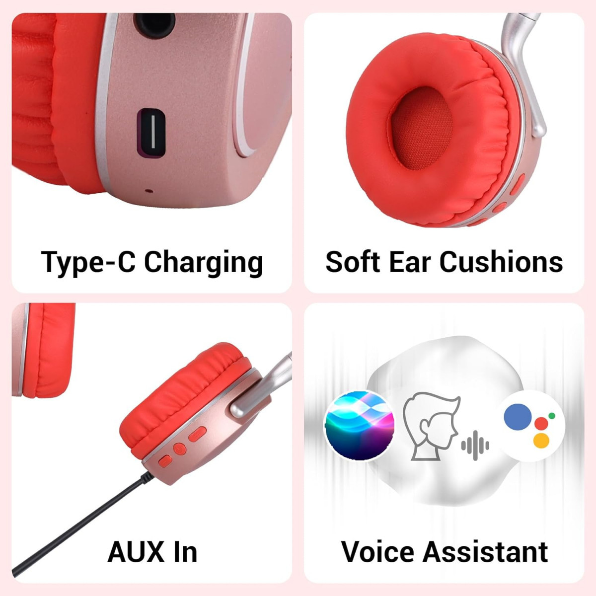 ZEBRONICS Zeb-Duke 2 Wireless Headphone Red