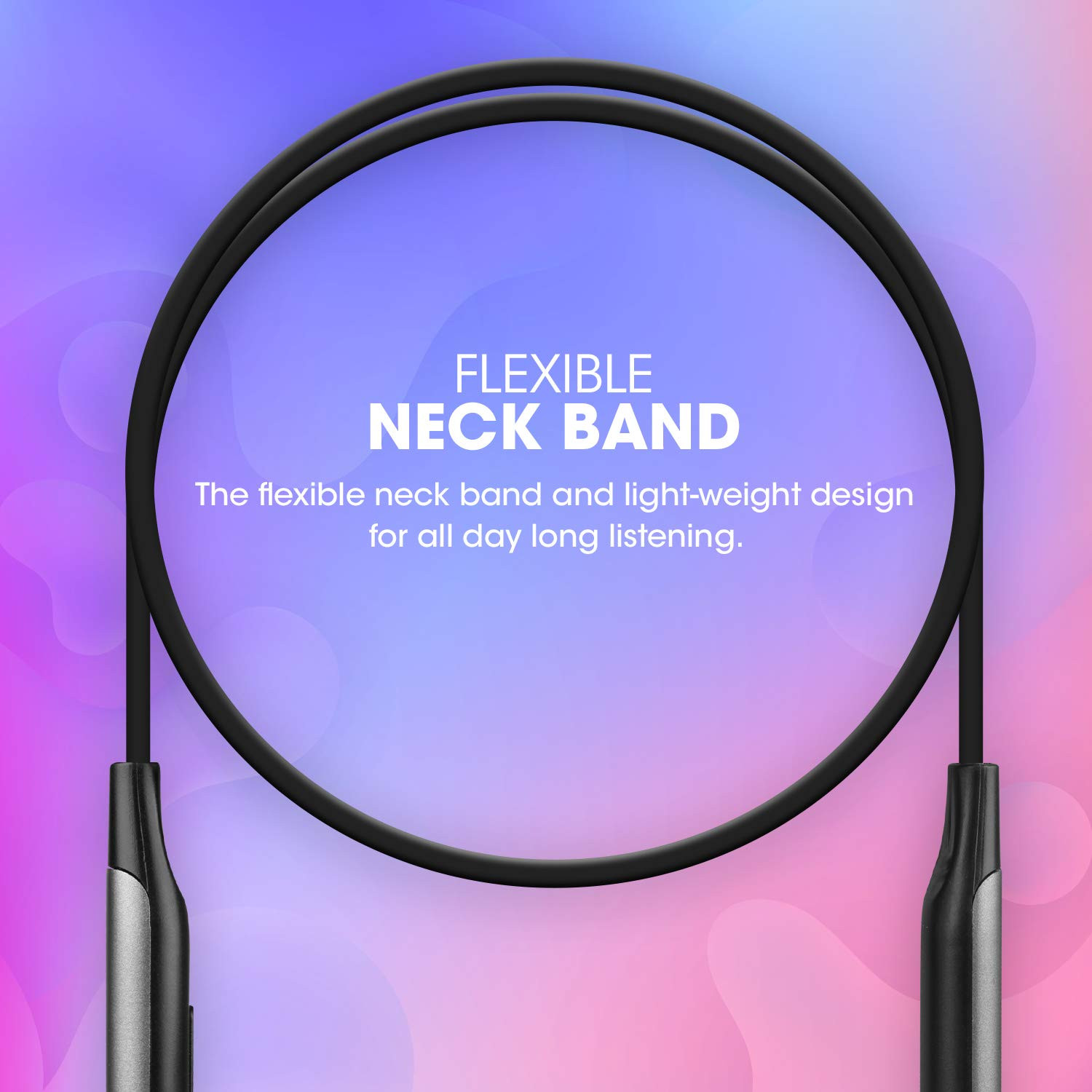 ZEBRONICS Zeb Evolve Wireless Bluetooth in Ear Neckband Earphone Rapid Charge Dual Pairing Magnetic earpieceVoice Assistant with Mic Gray