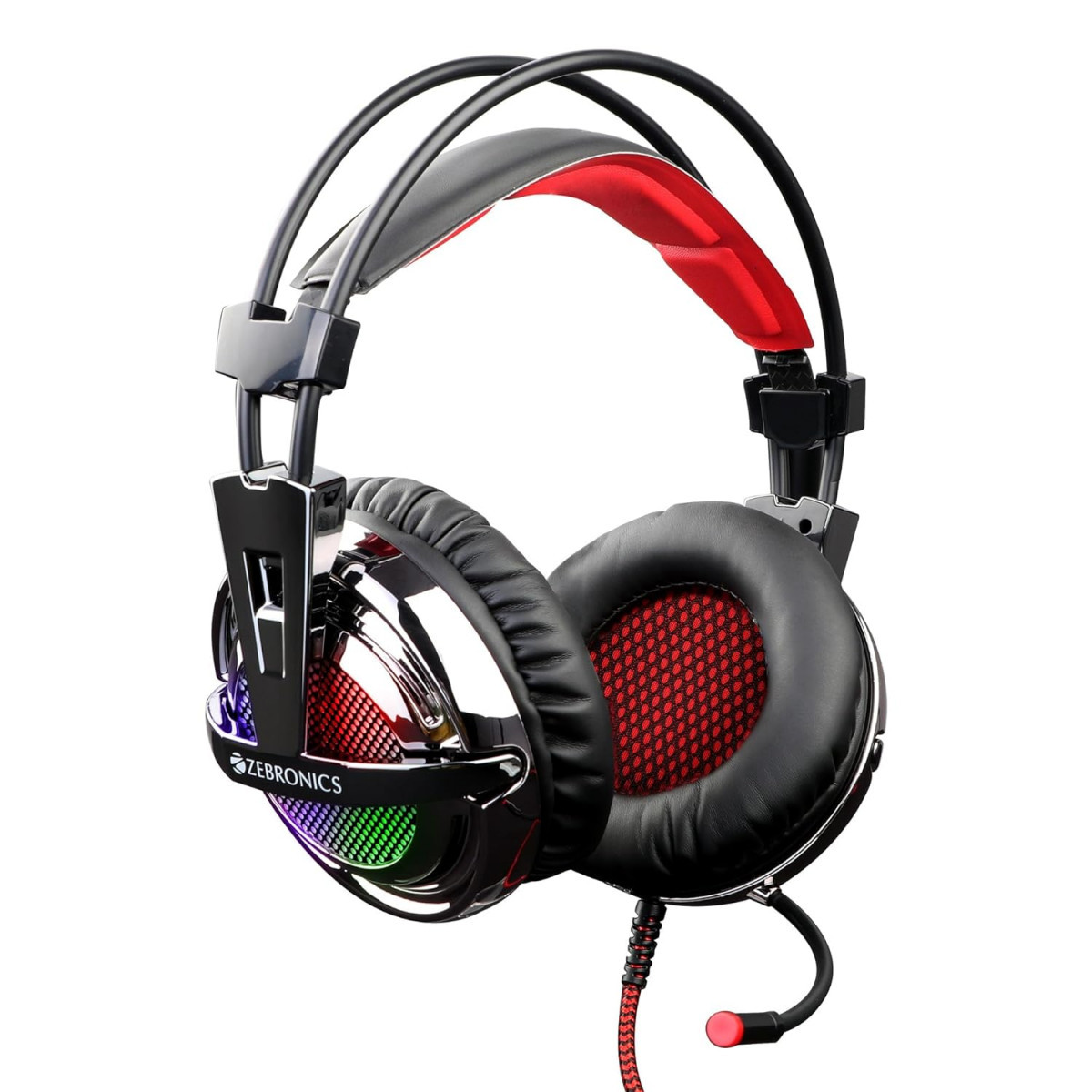 Zebronics ZEB-ORION USB Headphone with simulated 71 surround sound Black