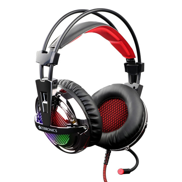 Image of Zebronics ZEB-ORION USB Headphone with simulated 7.1 surround sound (Black)
