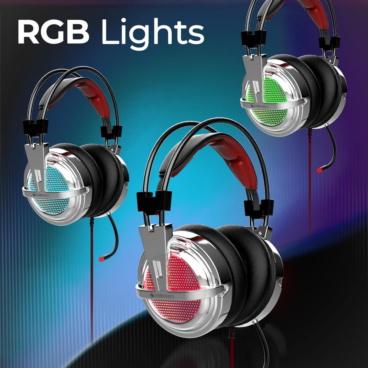 Zebronics ZEB-ORION USB Headphone with simulated 71 surround sound Black