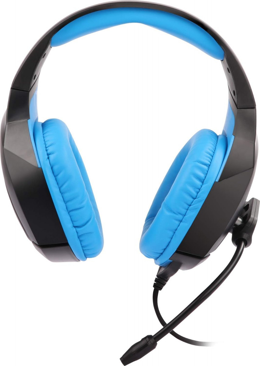 Zebronics Zeb-Rush Premium Wired Gaming On Ear Headphone with RGB LEDs Blue