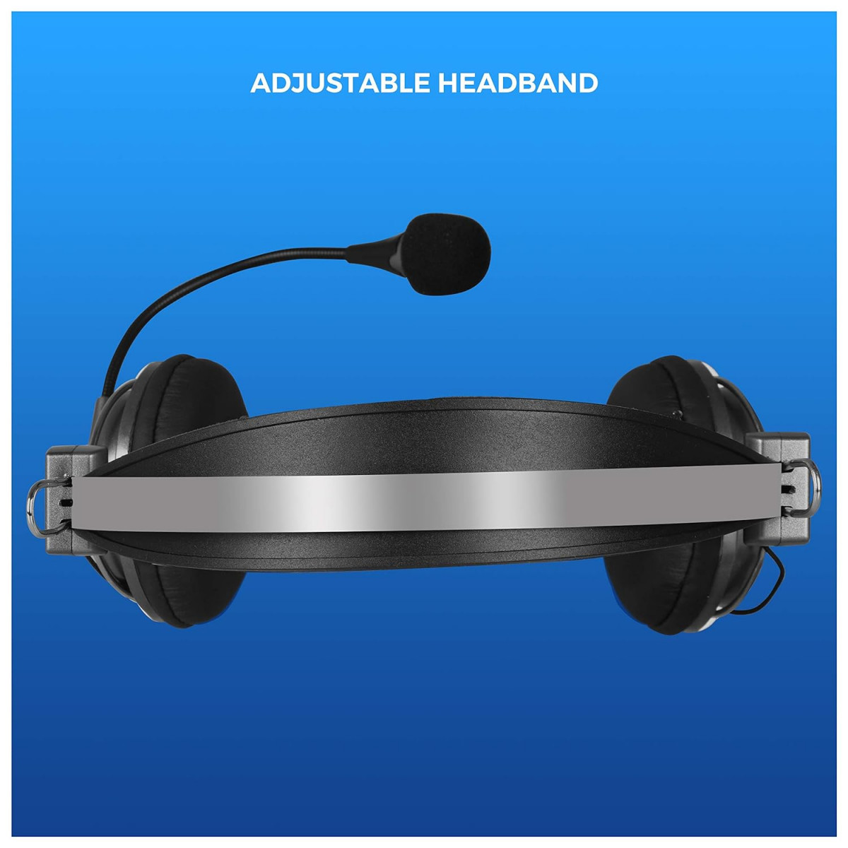 ZEBRONICS Zeb-Supreme USB Wired Headphone with Mic Black