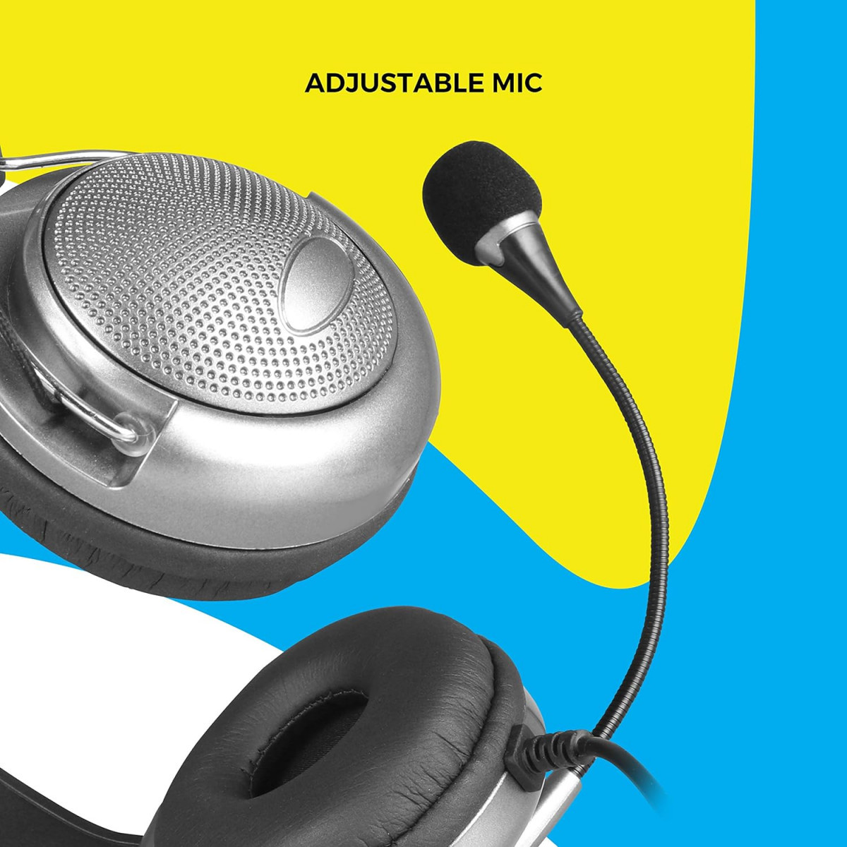 ZEBRONICS Zeb-Supreme USB Wired Headphone with Mic Black