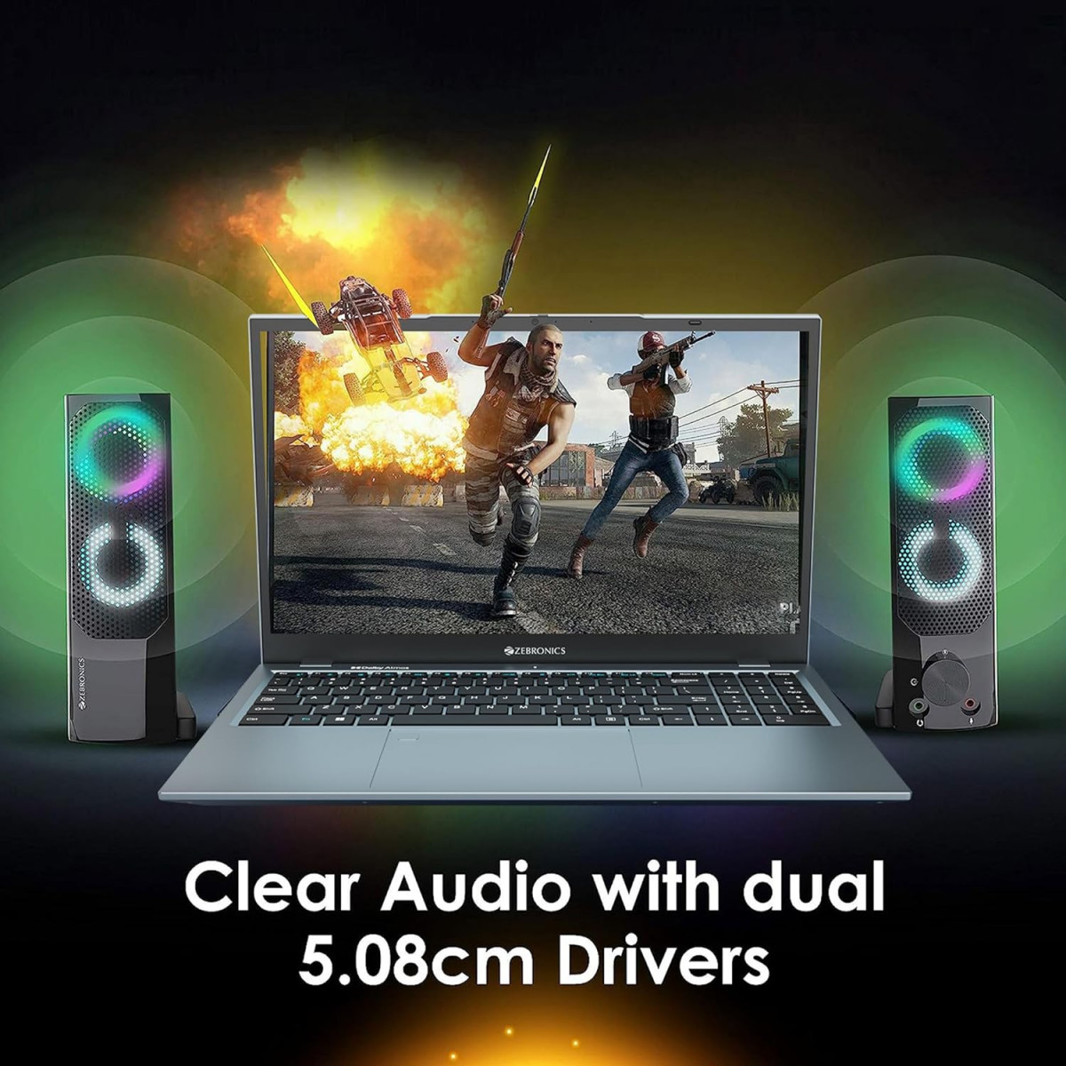 ZEBRONICS Zeb Wonderbar 10 USB Powered 20 Computer Speaker with RGB Lights